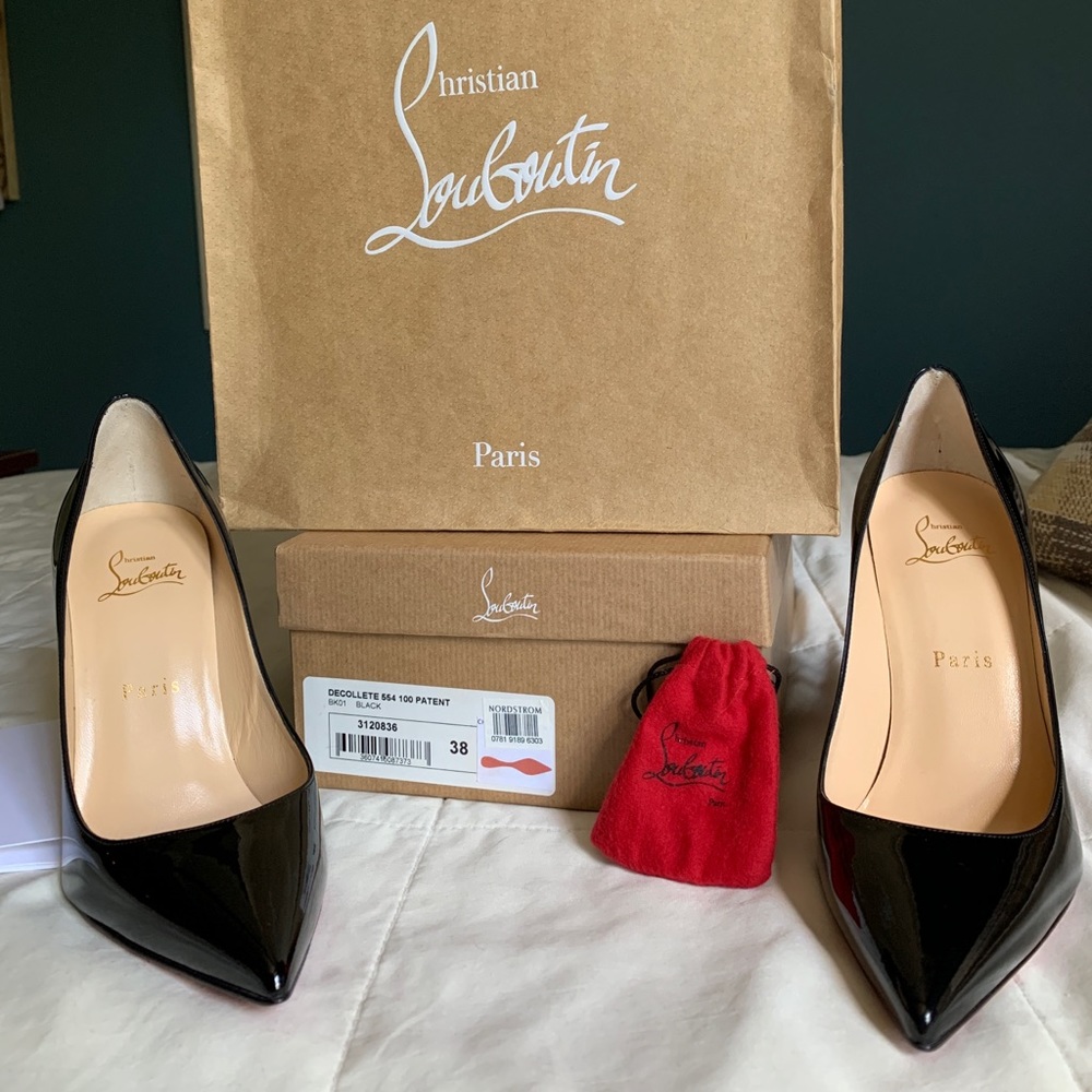 Christian Louboutin Décolleté 554 100 patent black